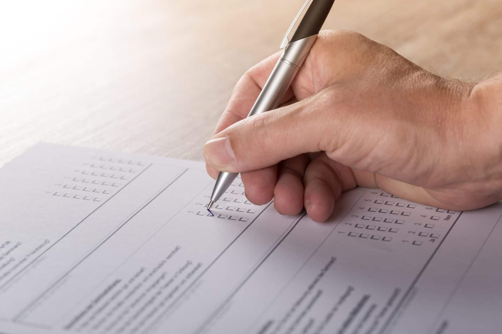 taking surveys